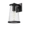 Z-Lite Bar Harbor Outdoor Wall, 1-Light, 7.5 In.W x 8.25 In.L x 12.5 In.H, Sand Black/Clear seedy 5004M-BK - alternate 6